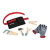 Janod Brico'kids DIY Tool Belt with 4 Wooden Tools and Gloves Set - Wood Construction Toys with Ruler, Gloves, Hammer, Saw, and Adjustable Tool Belt - Ages 3-6 Years - J06475 view 1
