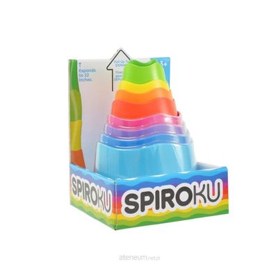 Fat Brain Toys SpiroKu - Stacking & Nesting Cylinders for Preschoolers, Kids 3+