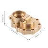 Dilwe rass Portal Cover, 1Pair Front Rear Brass Steering Knuckle Portal Cover with 12Pcs Screw Suitable for 82056 RC Crawler Car Model Accessory view 2