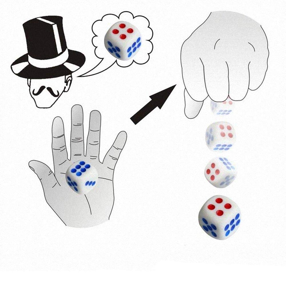 Automatic Dice Magic Tricks, Party Tricks, Amazing Tricks, Magic Kit,Mentalism Magic