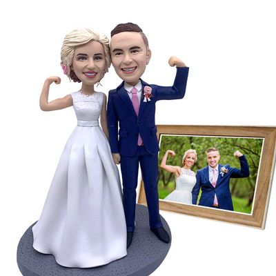Coloves Custom Bobbleheads Figures from Photos 90% Accurate,Bobblehead Figurine Personalized- Great Gift for Wedding,Valentines and Anniversary