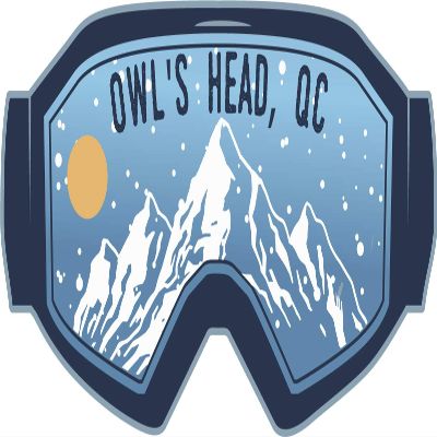 Owl's Head Quebec Ski Adventures Souvenir 2 Inch Vinyl Decal Sticker Goggle Design