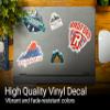 Owl's Head Quebec Ski Adventures Souvenir 2 Inch Vinyl Decal Sticker Goggle Design view 2