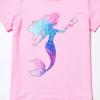 Matching Girls&Doll Pajamas Blue Mermaid Pjs Sets 18-inch Dolls Night Shirts,Size 8 9 view 4
