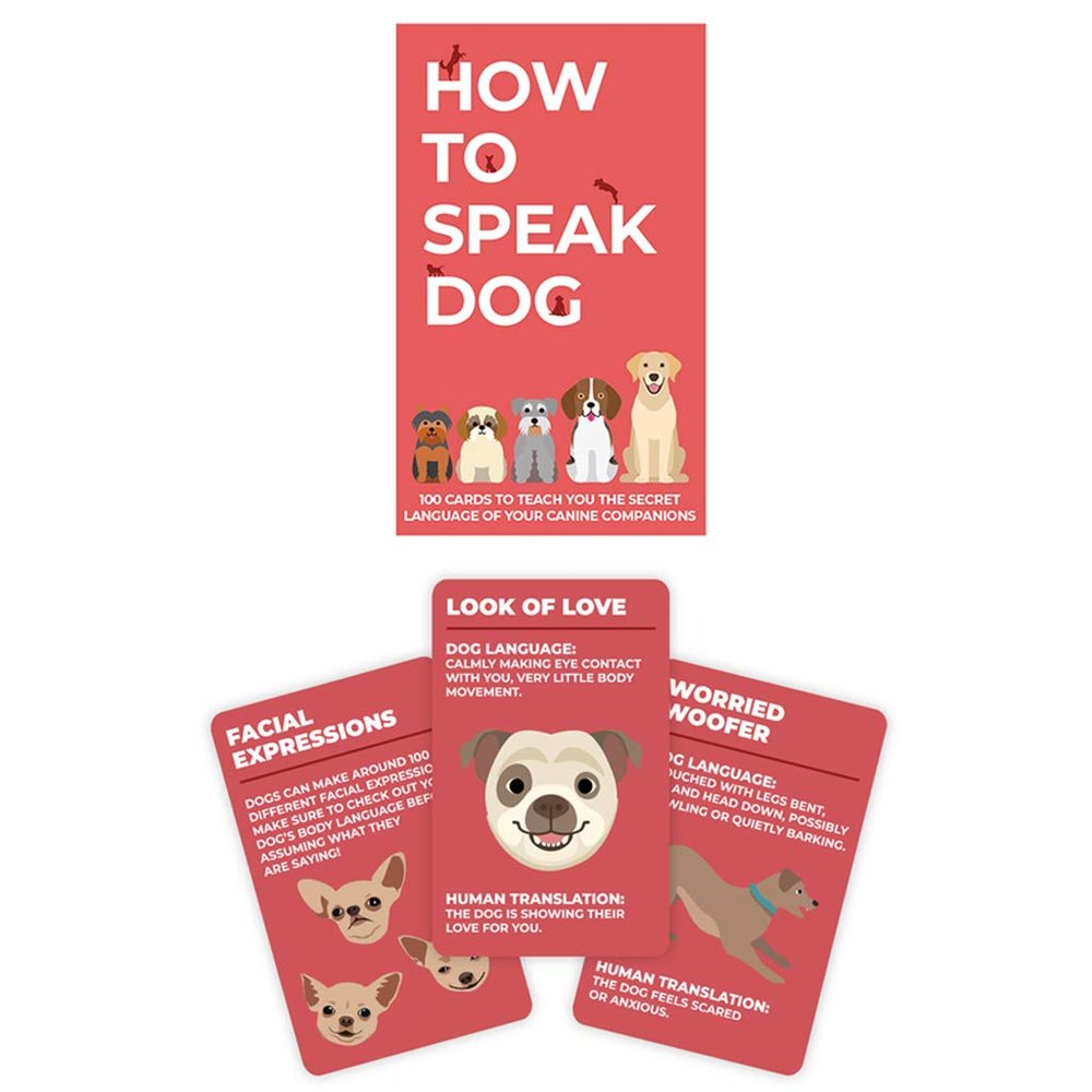 Gift Republic How to Speak Dog 100 Cards Fun for Lovers Learn What Your Puppy is Saying Behaviour Guidance Doggie Language