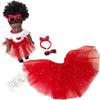 Playtime by Eimmie 18 Inch Doll Clothes and Accessories, Valentine's Day Outfit with Red Tutu Dress & Matching Headband, Clothing Sets & Stuff - Fits American, Generation & Similar 18 Dolls for Girls view 1