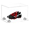 Better Display Cases Acrylic Kids Shoes Display Case - Medium Rectangle Box with Clear Case, White Risers and Clear Base 12" x 8.25" x 8" (A004, V41) view 1