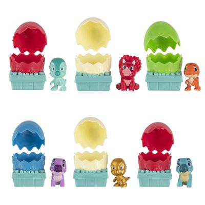 Dino Ranch 6 Bundle Pack Dino-Mite Blinds - Six 2.5 Egg Collectible Blind Dino-Mite Figures - Toys for Kids Featuring Your Favorite Pre-Westoric Ranchers