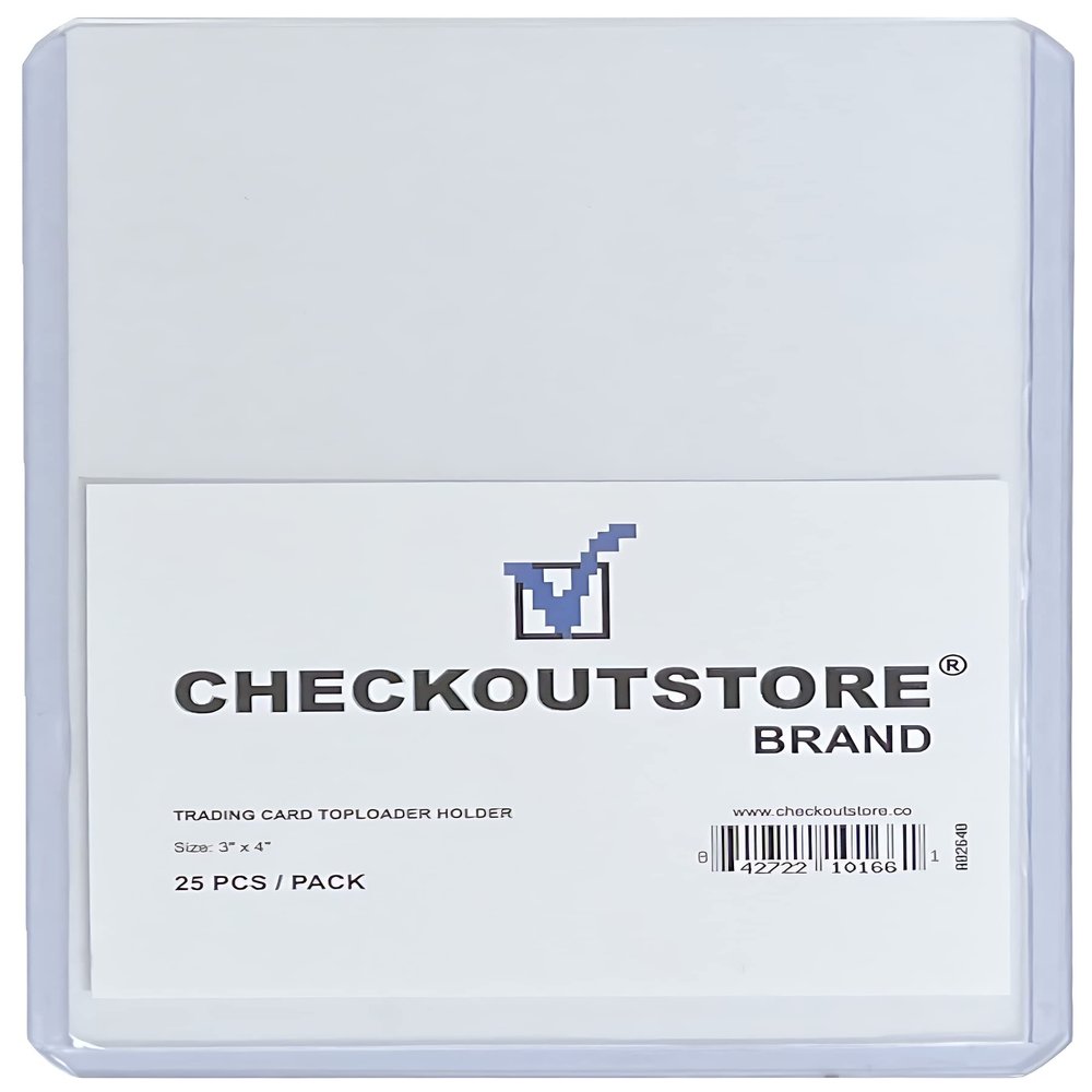 100 CheckOutStore Clear Protective Toploader Card Protector (3 x 4 in)