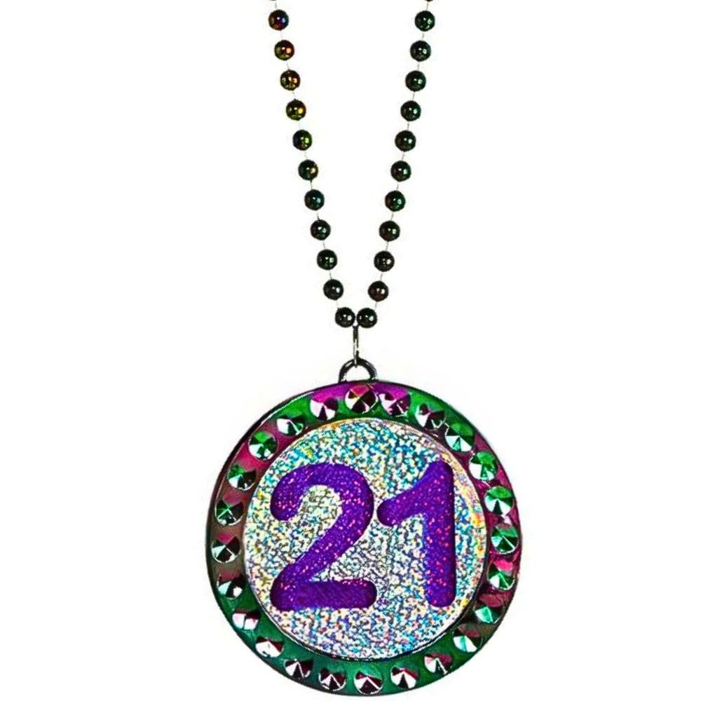Amscan Multicolor Plastic Bead Necklace - 30 Inch
