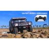 1/10 US GM Hummer H1 Military Truck 4WD Crawler RTR Upgrade with Sound Light Red view 4