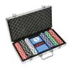 LUCKYERMORE 300 PCS Poker Chips Set 11.5 Gram Poker Set Casino Clay Poker Chips Poker Sets with Case for Texas Holdem Gambling Blackjack 1 Dealer Buttons, 2 Decks view 1