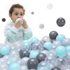 STARBOLO Ball Pit Balls - 100pcs Phthalate Free BPA Free Non-Toxic 2.16Inches Crush Proof Play Balls Play Tent Pool Playhouse Playpen Party Decoration (100 Balls) view 2
