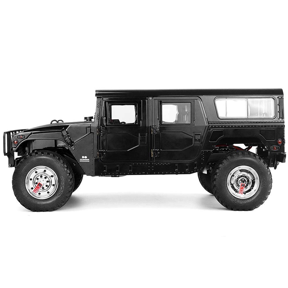1/10 US GM Hummer H1 Military Truck 4WD Crawler RTR Upgrade with Sound Light Black