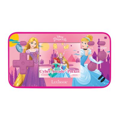 LEXiBOOK JL1895DP Disney Princess Handheld Console with 150 Games, Cyber Arcade Pocket, Pink