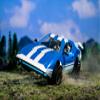 Jazwares FORTNITE Joy Ride Whiplash Vehicle (Blue & White), with 4-inch Articulated X-Lord Figure view 3