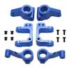HobbyCrawler 2Pcs Alloy Knuckle Steering Arm Rear Hubs for RC Car 110 ECX 2WD Series Parts(Dark Blue) view 1
