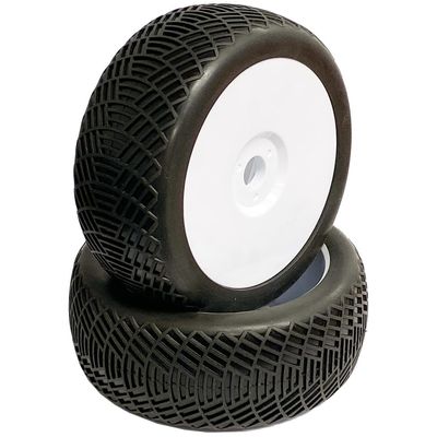 Raw Speed 180103SB Radar 1/8 Buggy Tires, Soft Compound, w/ Black Inserts