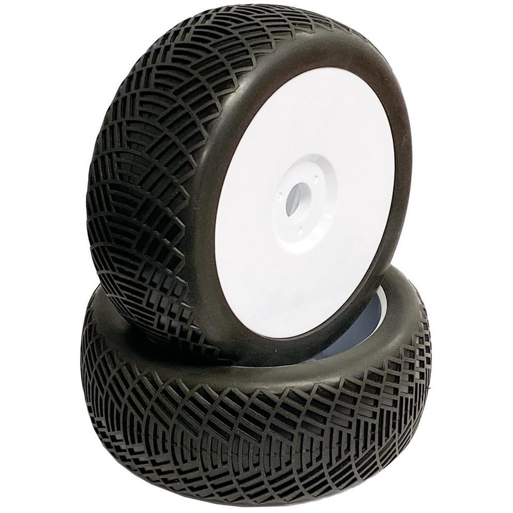 Raw Speed 180103SB Radar 1/8 Buggy Tires, Soft Compound, w/ Black Inserts