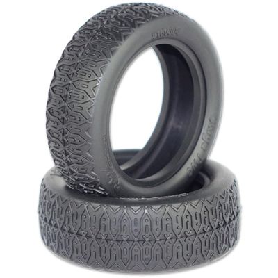 Raw Speed 160304SB Stage Two 2wd Buggy Front Tires, Soft Compound, w/ Black Inserts