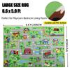 Capslpad Kids Educational Play Rug - 6.6' x 5' Traffic Road Car Mat Learning Play Game Area Rug for Playroom, Living Room, Nursery Room Decor view 2