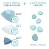 JumpOff Jo - Rocksteady - Balance & Coordination Enhancing Blocks and Stepping Foam Stones, Sensory Toys for Kids - Indoor and Outdoor Obstacle Course (Iceberg Blue, Plus) view 2