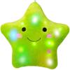 DearSun 13''Creative Twinkle Star Colorful Night Light Plush Pillows Light up Night Stuffed Toys Perfect for Birthday Christmas Holiday Valentines (Green) view 1