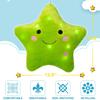 DearSun 13''Creative Twinkle Star Colorful Night Light Plush Pillows Light up Night Stuffed Toys Perfect for Birthday Christmas Holiday Valentines (Green) view 2