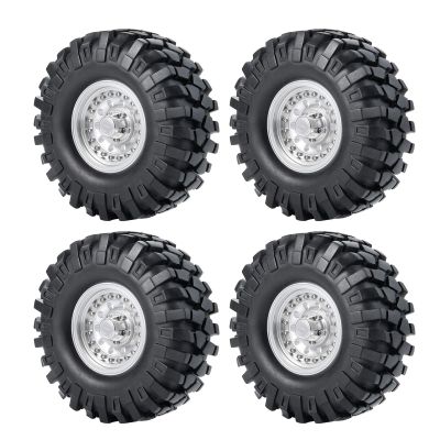 1.9" Metal Beadlock Wheel Rims& Rubber Tires for RC Wraith TRX-4 Axial SCX10 90046 90048 Redcat D90 CC01 axial rr10 Bomber Crawlers