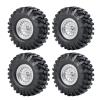 1.9" Metal Beadlock Wheel Rims& Rubber Tires for RC Wraith TRX-4 Axial SCX10 90046 90048 Redcat D90 CC01 axial rr10 Bomber Crawlers view 1