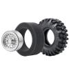 1.9" Metal Beadlock Wheel Rims& Rubber Tires for RC Wraith TRX-4 Axial SCX10 90046 90048 Redcat D90 CC01 axial rr10 Bomber Crawlers view 2