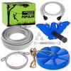 X XBEN Zip line Kits for Backyard, Zip Lines for Kid and Adult, Included Swing Seat, Ziplines Brake, and Steel Trolley, Outdoor Playground Equipment (75FT) view 1