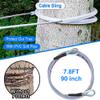 X XBEN Zip line Kits for Backyard, Zip Lines for Kid and Adult, Included Swing Seat, Ziplines Brake, and Steel Trolley, Outdoor Playground Equipment (75FT) view 4
