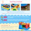 Outsunny 6-in-1 Kids Bounce House Inflatable Water Slide with Pool, Water Cannon, Climbing Wall, Inflator Included, Jumping Castle Kids Backyard Activity Outdoor Water Play Toy view 4