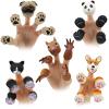 MIMIDOU Cute Animal Finger Puppets Toys 5 Set, Panda, Squirrel, cat, Shiba Inu, Pug, Role-Telling Animal Puppets, an Excellent Gift for Kids. view 1