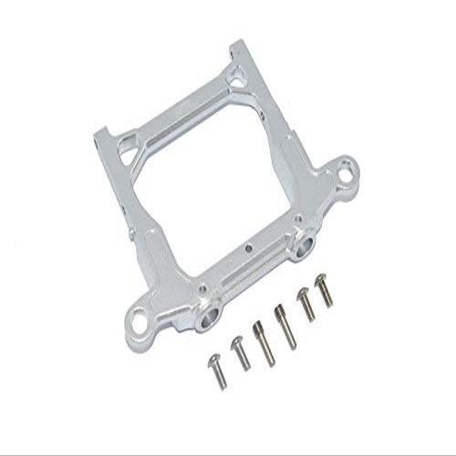 Axial 1/10 SCX10 III JT Gladiator (AXI03006) Upgrade Parts Aluminum Rear Bumper Mount - 1Pc Set Silver