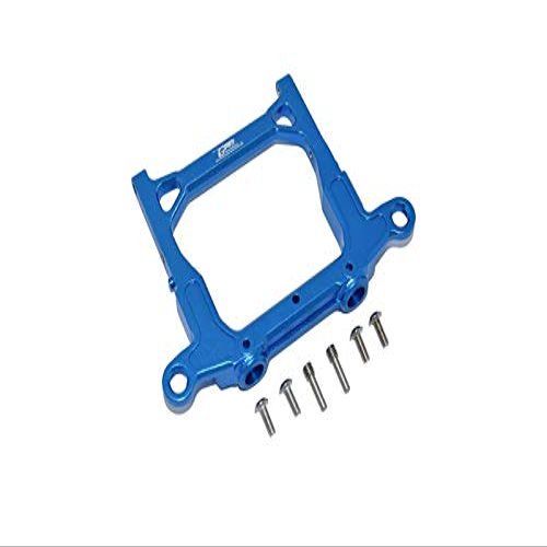 Axial 1/10 SCX10 III JT Gladiator (AXI03006) Upgrade Parts Aluminum Rear Bumper Mount - 1Pc Set Blue