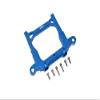 Axial 1/10 SCX10 III JT Gladiator (AXI03006) Upgrade Parts Aluminum Rear Bumper Mount - 1Pc Set Blue view 1