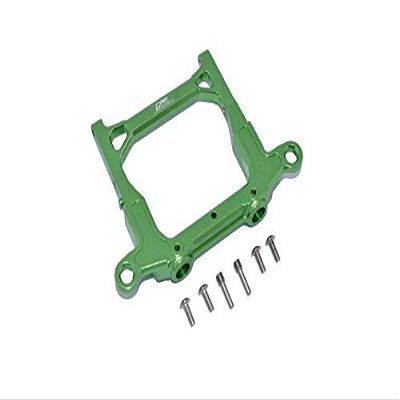 Axial 1/10 SCX10 III JT Gladiator (AXI03006) Upgrade Parts Aluminum Rear Bumper Mount - 1Pc Set Green