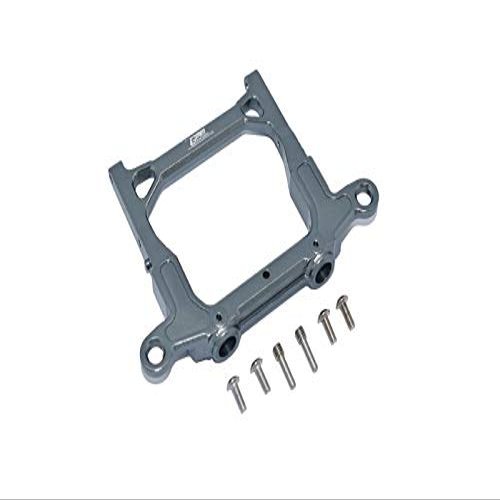 Axial 1/10 SCX10 III JT Gladiator (AXI03006) Upgrade Parts Aluminum Rear Bumper Mount - 1Pc Set Gray Silver
