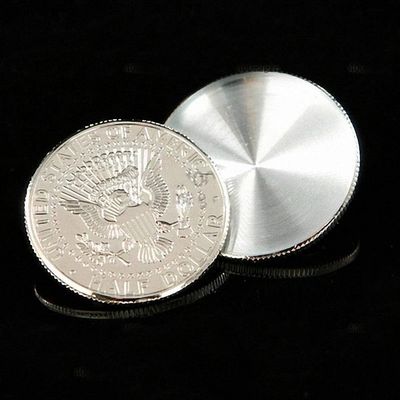 2 pcs Larger Shell Coin (Half Dollar) Magic Tricks , Party Tricks, Amazing Tricks , Magic Kit,Close Up Magic