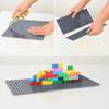 MIMAX Peel-and-Stick Baseplates - Self Adhesive Building Brick Plates - Compatible with All Major Brands - 4 Pack - 10 inch x 10 inch (Dark Gray) view 2