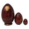 Holy Mother Religious Icon Egg 5 Piece Nesting Doll Set Made in Russia Wood/Easter Gifts view 3
