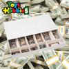 Cardboard Cash Register Drawer with Coins Bills Business Card Compartments Money Play Toy Gift for Kids Fit Real Money Too Only Box White view 4
