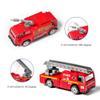 14 Pack Die-cast Fire Truck Vehicles Sets,6 Pack Alloy Metal Fire Engine Models Car Toys and 8 Pack Firefighter, Mini Rescue Emergency Playset for Kids Boys Girls Birthday Christmas Party Favors view 3