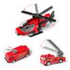14 Pack Die-cast Fire Truck Vehicles Sets,6 Pack Alloy Metal Fire Engine Models Car Toys and 8 Pack Firefighter, Mini Rescue Emergency Playset for Kids Boys Girls Birthday Christmas Party Favors view 4