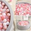 N+A Ball Pit Balls for Toddlers 1-3 with Storage Bag, Pearl Pink+ Macaron Pink+ White+ Transparent view 4