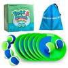 EVERICH TOY Upgraded Toss and Catch Ball Game Set, Kids Toy Stocking Stuffers for Boys Girls Ages 3-12, Includes 6 Paddles 6 Sticky Balls, Water-Resistant Indoor Outdoor Toy for Beach Pool Yard view 1