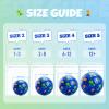 INPODAK Soccer Ball Size 2 for Toddler, Cartoon Dinosaur Blue Soccer Ball for Kids 2 3 4 5 with Pump and Mesh Bag, Great Gift for Birthdays Party view 2