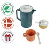 Bioplastic Tableware Tea and Coffee Service, 17 Elements view 4